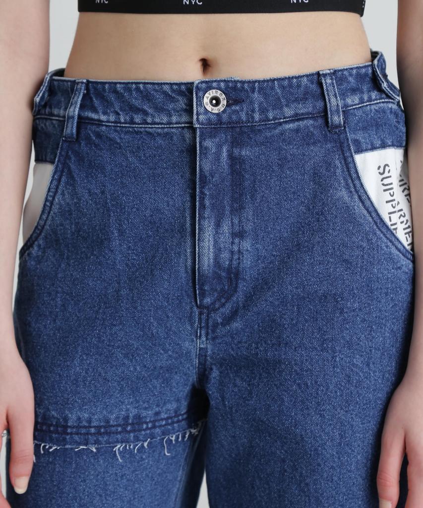 AVIREX CUTTING DENIM PANTS Women's S 432 Used 783-5111601