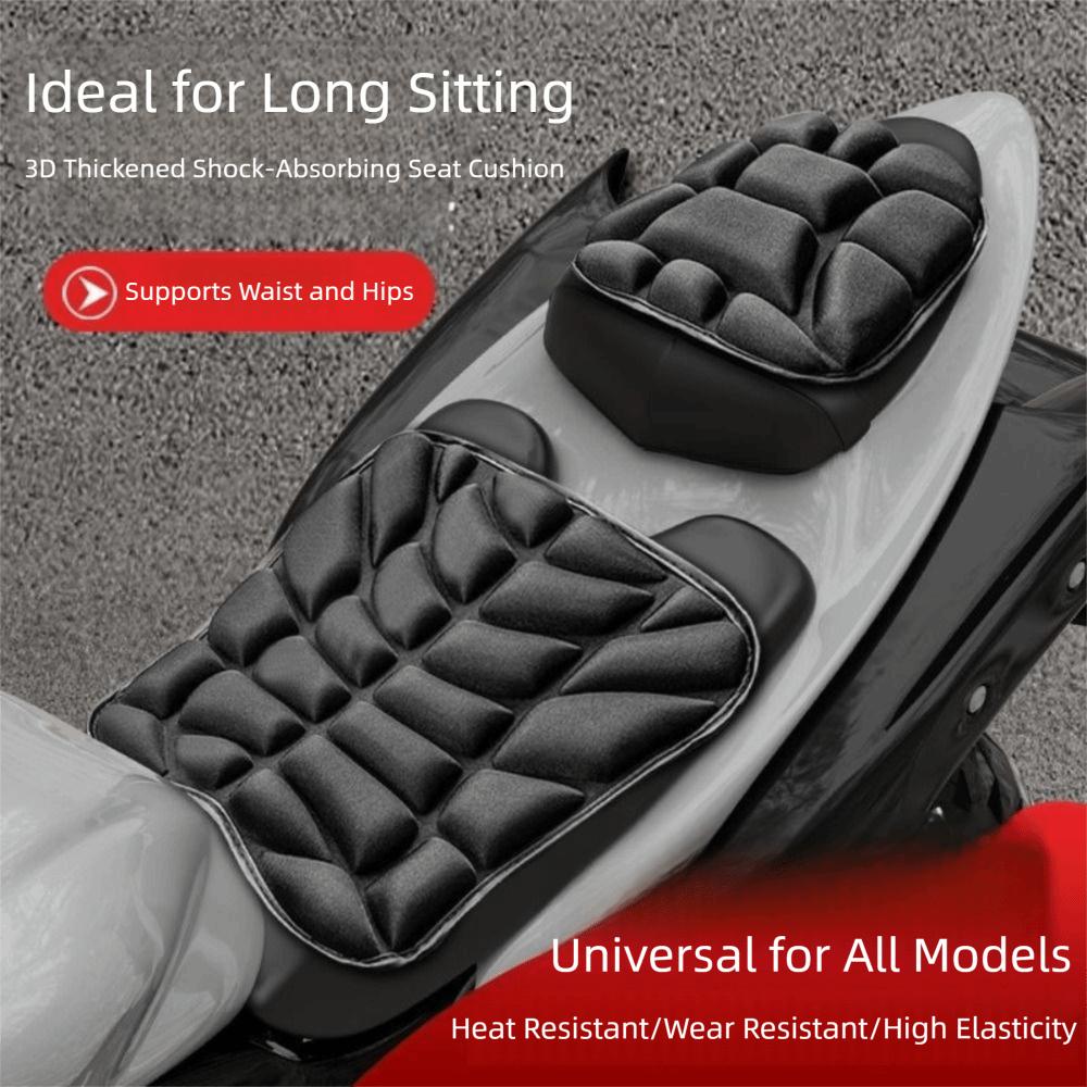 Подушка из ЭВА для сиденья мотоцикла Мягкая Удобная Черная Пена Дышащая Накидка на Сиденье Амортизирующая Амортизирующая Накидка на Сиденье