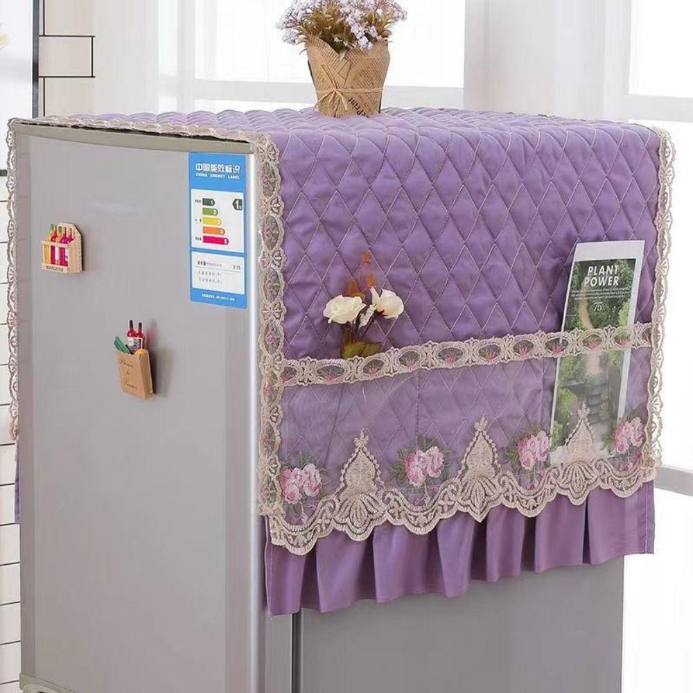 Soft Cabinet Decoration Cover 55x140cm Washing Machine Cover Towel New Refrigerator Dust Cover