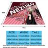 1PC Demon Slayer Patterned Flannel Blanket Suitable For All Seasons For Home Decor Warmth And Comfort Gifts Holiday Present