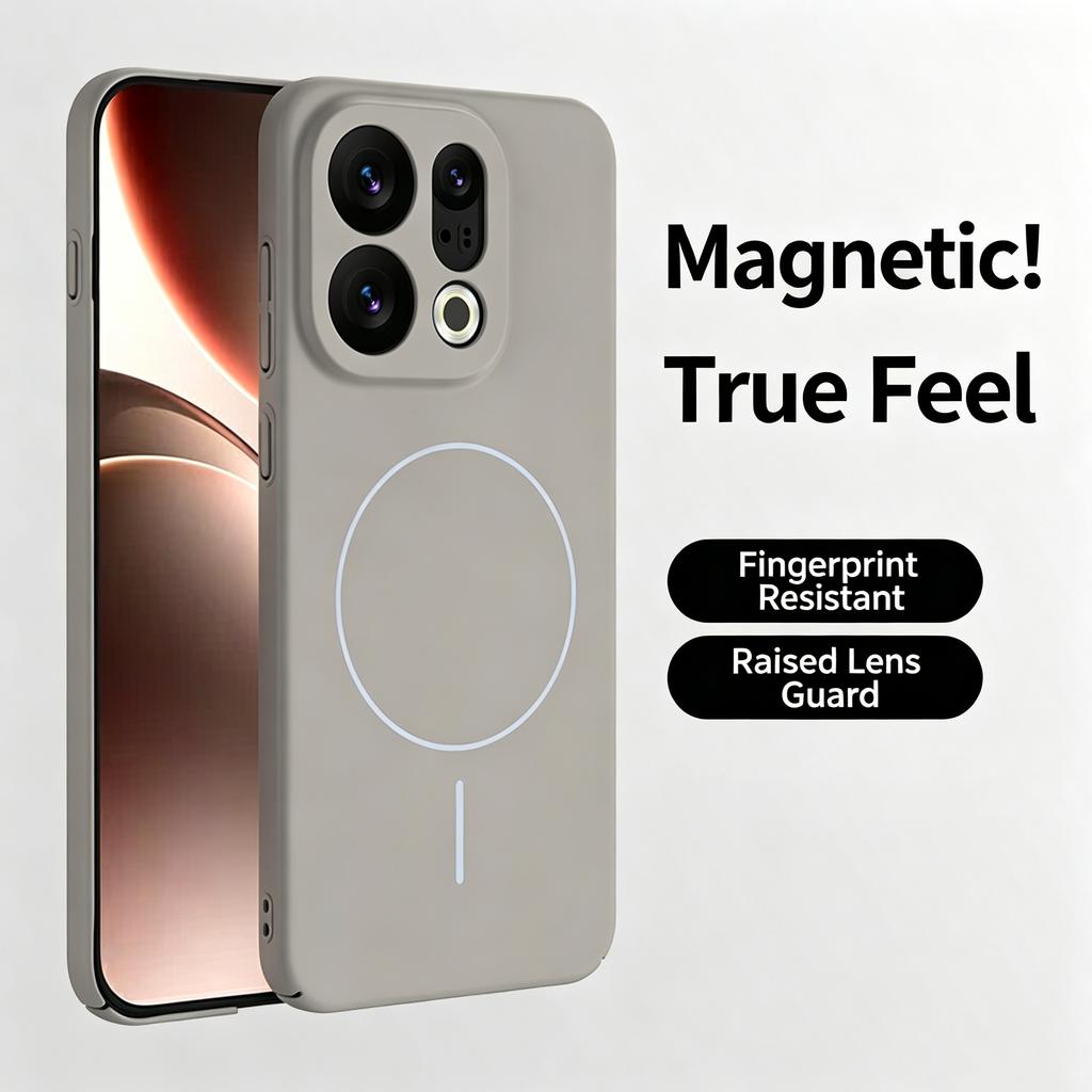 Candy Smooth Glossy Hard for Magsafe Magnetic Case For OPPO Find X9 X8 Pro Color Wireless Charging Shockproof Cover