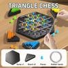 Chain Triangle Chess Triggle Elastic Band Game Educational Desktop Chain Chess Logic Geometry Puzzle Interactive Toy for Kid