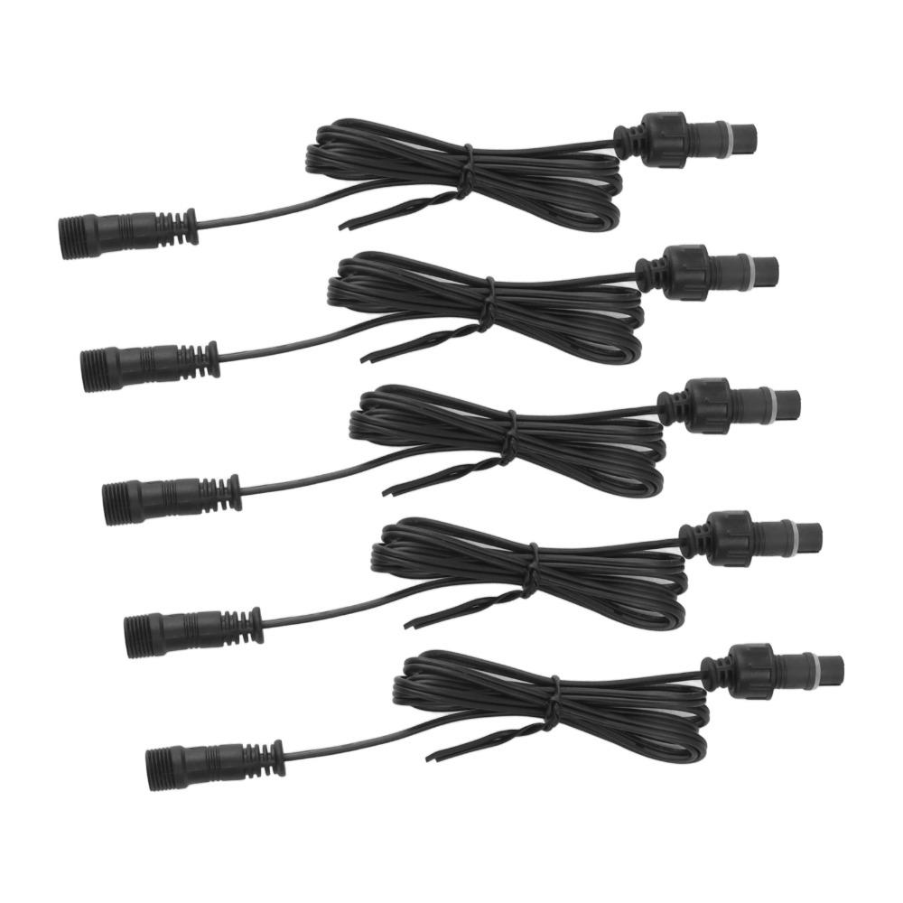5pcs 3.3ft Garden Extension Cord IP67 LED Light Extension Cord  Garden Lighting