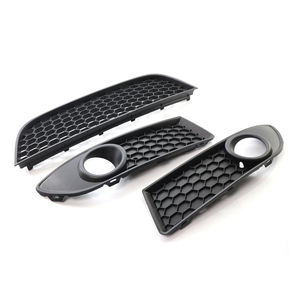 1 пара, чехол для решетки радиатора, нижнего противотуманного бампера, подходит для VW POLO-GTI 2006 2007 2008 2009 MK4 9N3 ABS