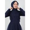 Alara Hijab Evening Dress Navy Blue