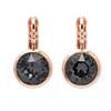 Crystal Rose Gold Austrian Black Crystal
