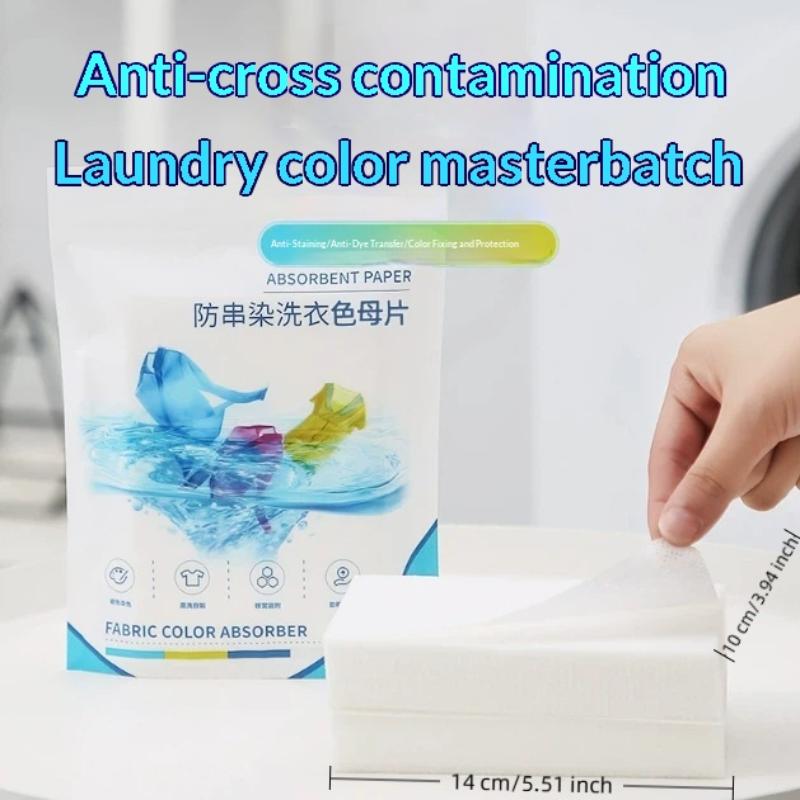 30/50/100Pcs Laundry Color Absorbing Paper Anti Dyeing Color Catcher Sheets For Washing Machine