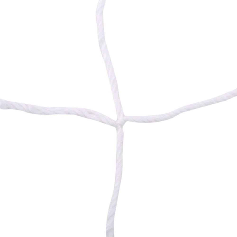 White Soccer Goal Net Braided Rope Football Goal Net Foldable Sports Goal Net Sports Field