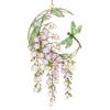 Rainbow Light Catcher for Window Stained Glass Style Flower Suncatcher, Lily of The Valley Dragonfly Shape Hanging Ornament Ornament, Floral