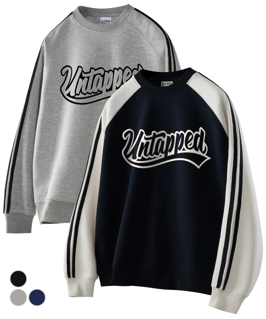 UNTAPPED STUDIO Authentic Tail Track Sporty Oversized Sweatshirt 3 Colors