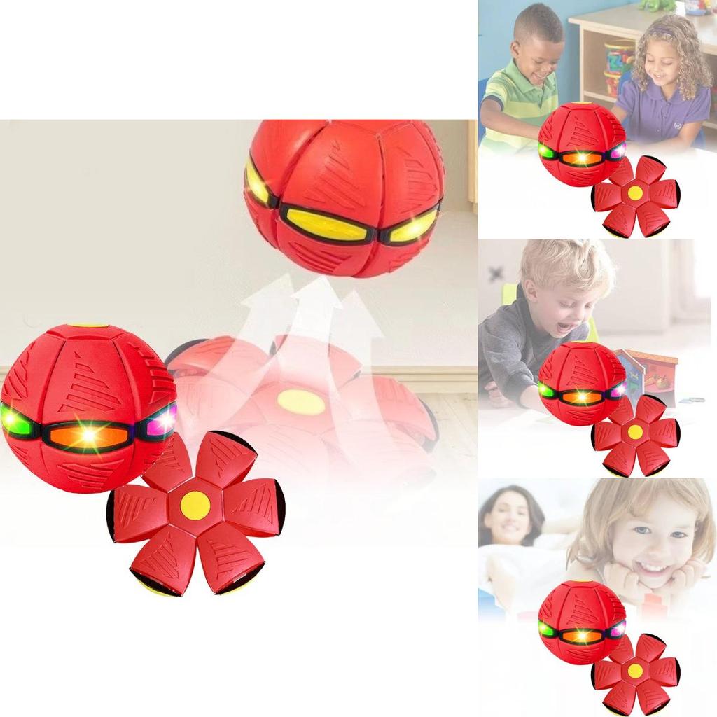 Vibrant Light Up Flying Disc Ball With Stretchy Design For Kids Play And Exercise