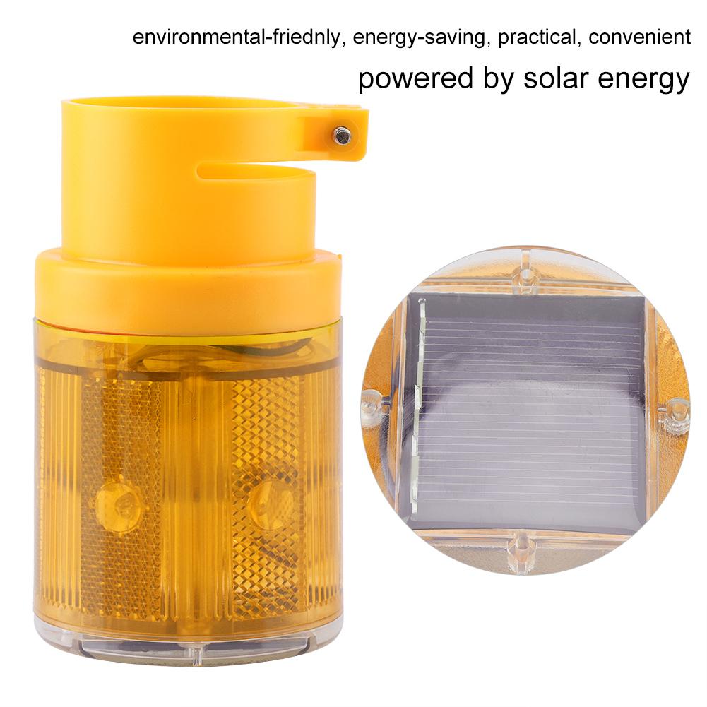 Мигающий светодиодный предупредительный сигнальный светильник на солнечной энергии, аварийная охранная сигнализация, стробоскопическая лампа