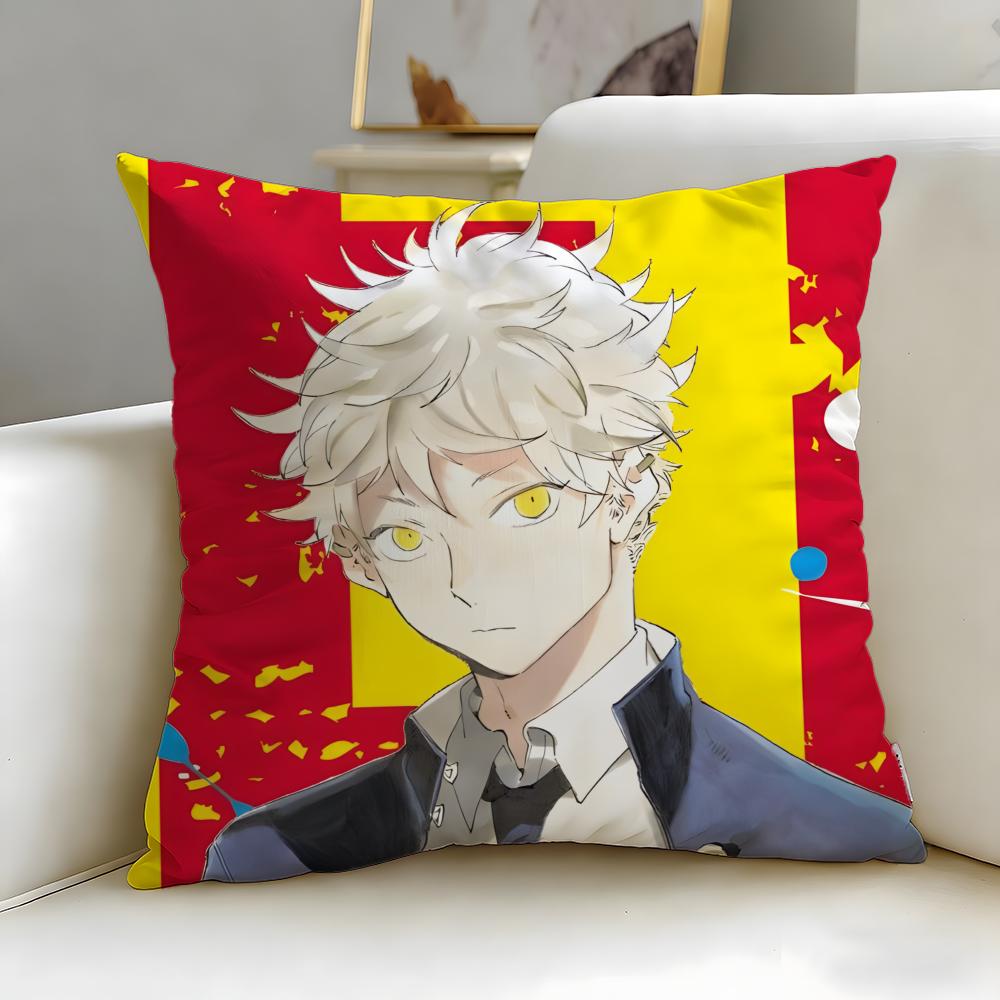 anime Blue Period Cushion Cover Soft EasyWash Pillow Case Versatile for Couch Bed Travel and Office