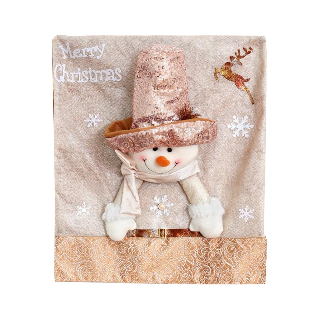 Рождественские чехлы на спинки стульев Чехлы на стулья с гномами Рождественские чехлы на обеденные стулья Для декора дома, кухни, столовой