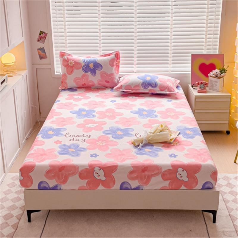 Покрывало Bonenjoy, простой стиль, простыня на наматраснике с принтом, матовая простыня, мягкое постельное белье с подсветкой(Нет наволочки)