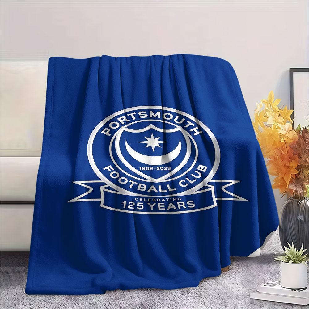 Portsmouth F.C Blanket, High quality Comfortable for All Seasons, Home Decor, Warmth and Comfort