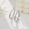 Серьги Simple Atmosphere Geometric Circle Winding, персонализированные золотые модные серьги, роскошные серьги высокого класса