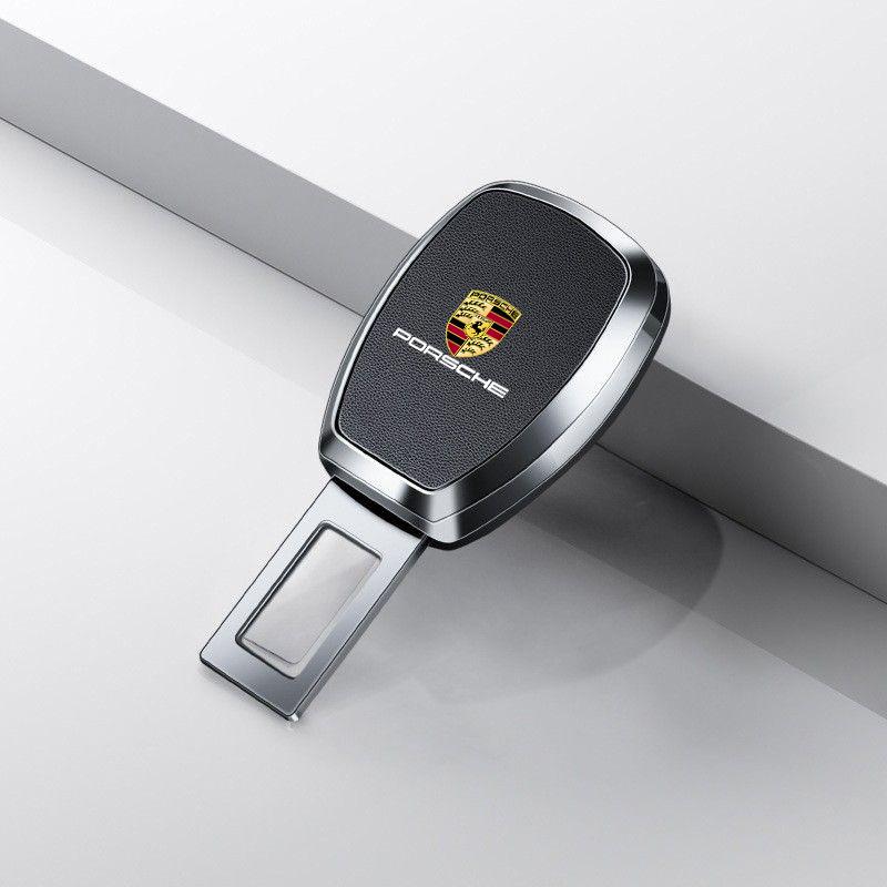 For Porsche NO10New Car Safety Seat Belt Buckle Clip Car Seat Belt Buckle Clip For Porsche Cayenne Panamera Macan Boxster Cayman 718 911 Sticker
