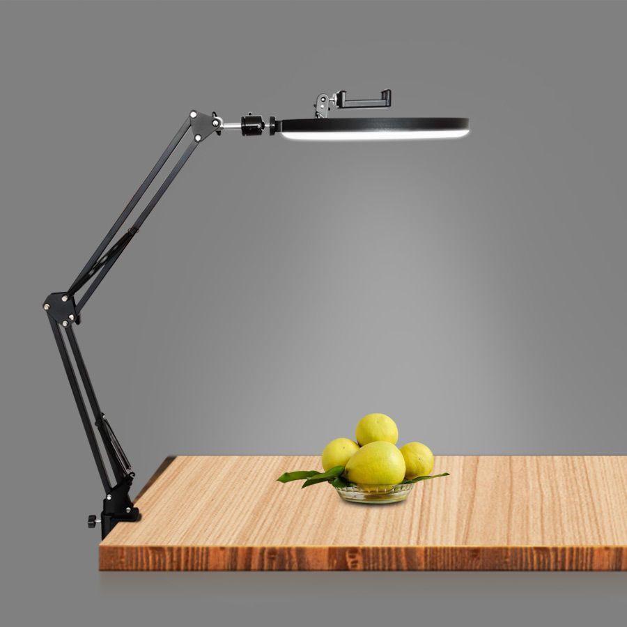 Multifunctional Desktop Shooting Stand with Fill Light for Food Photography & Live Broadcasts