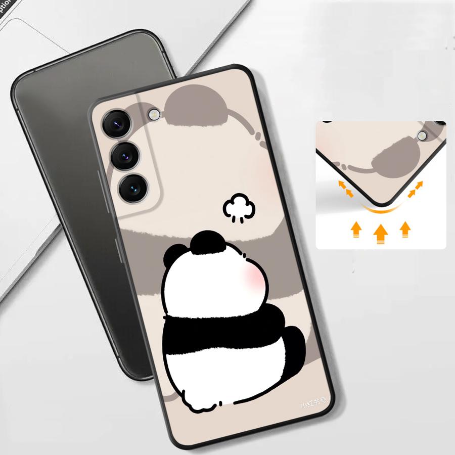 Мультяшный Милый Чехол с Пандой для Xiaomi Redmi Note 7 8 11 13 Pro Plus 14 10S 9S 11s 12s 10 12 Pro 9 Чехол для Телефона