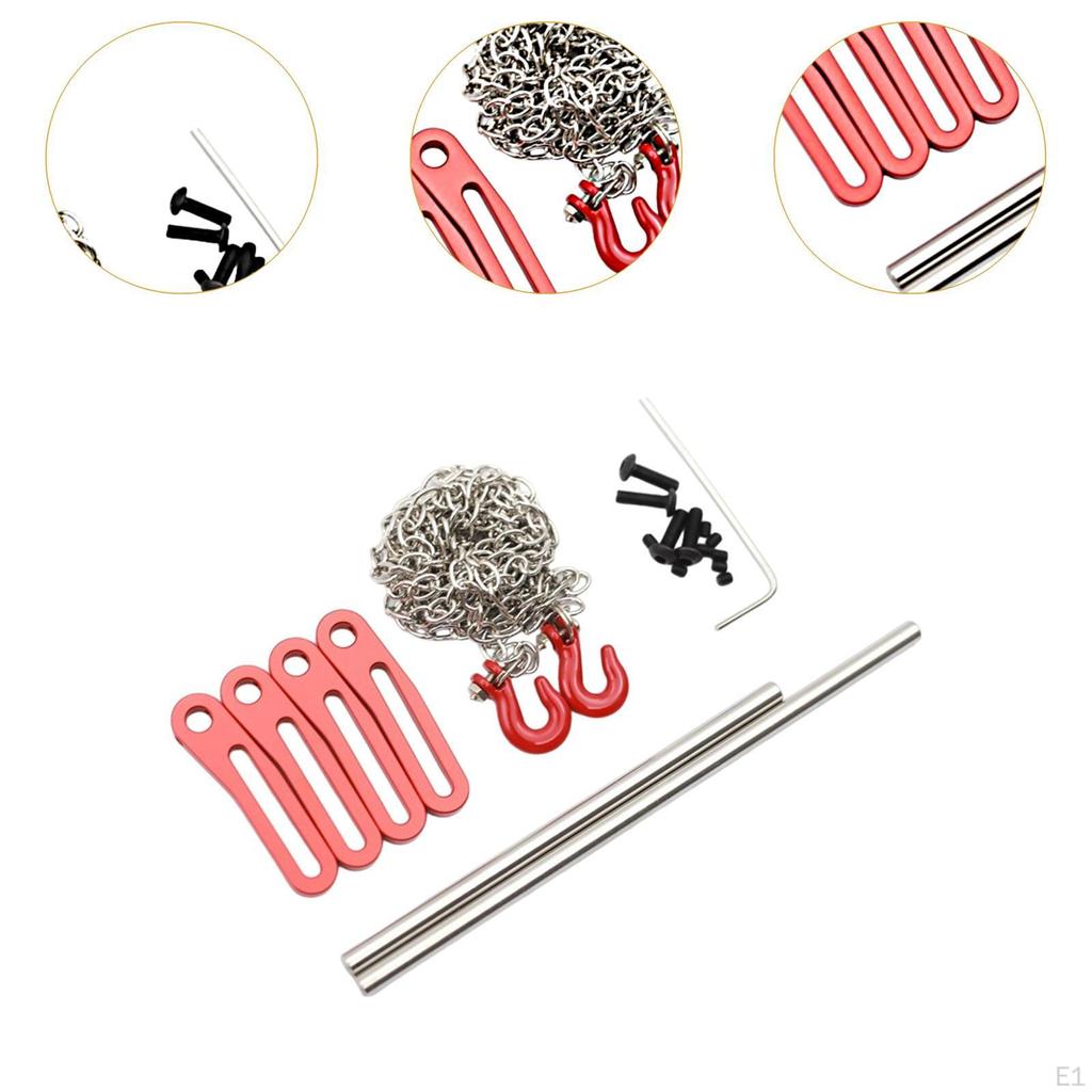 1/10 RC Anti Collision Bar Mount Adjustable and Trailer Hooks Accessories Car Spare Part