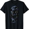 Черная пантера гуляет для влюбленных Животное леопард и ягуар Футболка