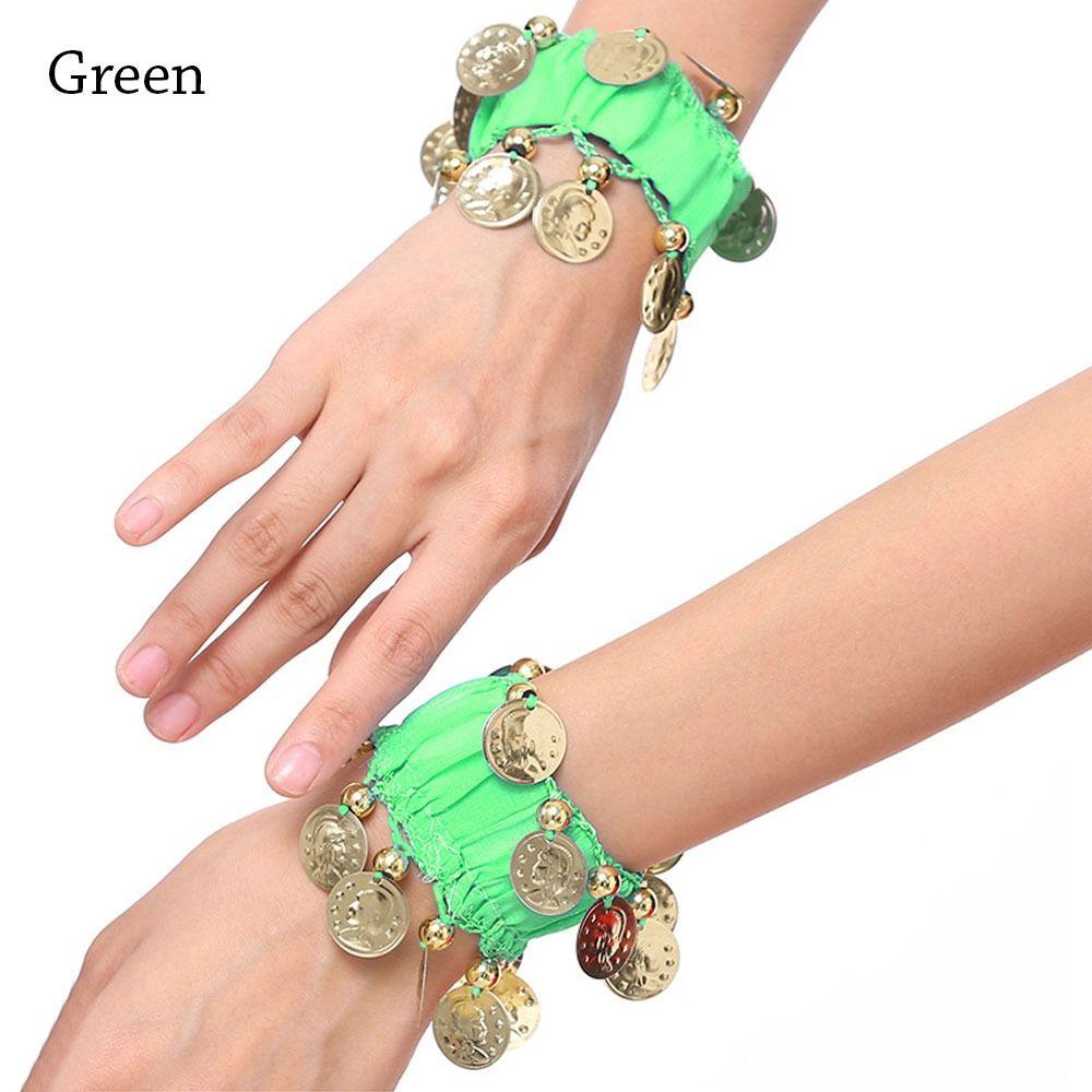 1 пара украшений на щиколотку, золотые монеты, браслеты на запястье для танца живота, браслет-манжета на руку, браслет-погремушка