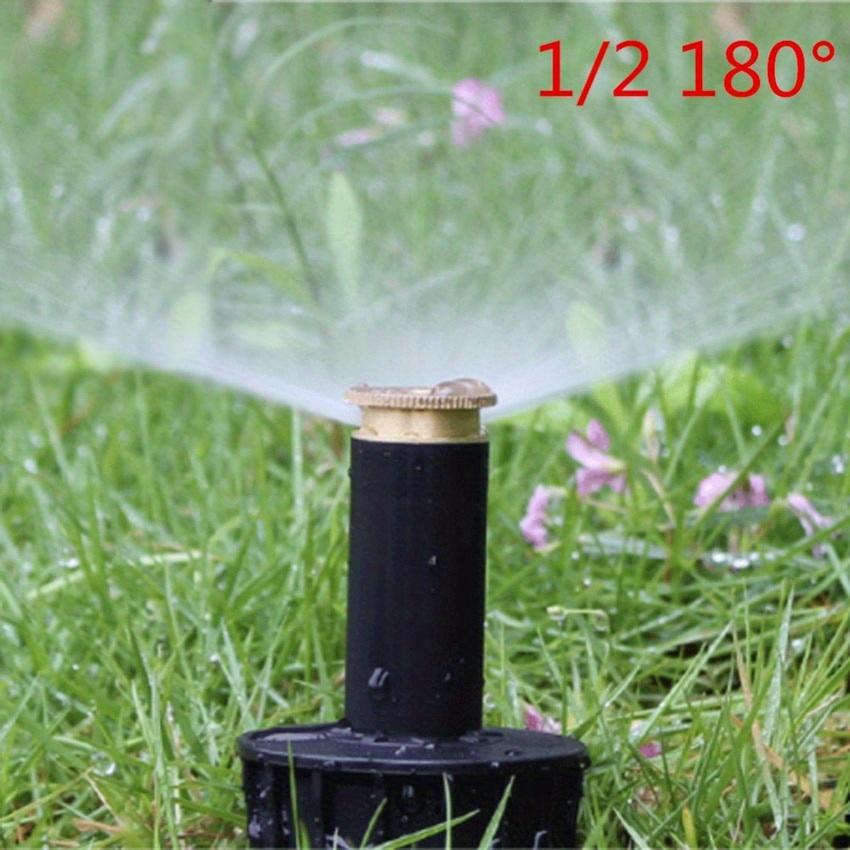 1Pc Automatic Pop Up Sprinklers 90/180/360 Degree Irrigation Watering Tool Garden Spray Nozzle Lawn Watering Sprinkler Head