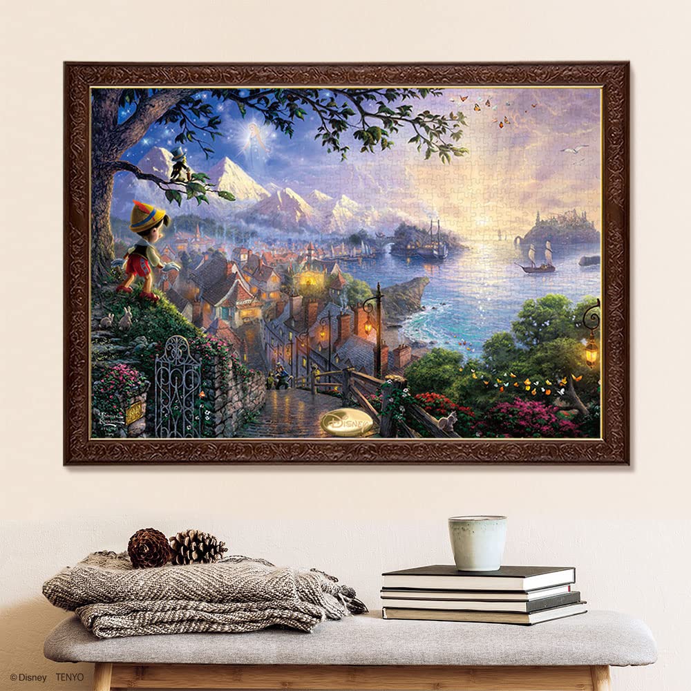 Tenyo в пазле из 1000 деталей Disney Pinocchio Pinocchio Wishes Upon A Star В комплект входят клей и шпатель. В комплект входит сервисная карта [Сделано в Японии]