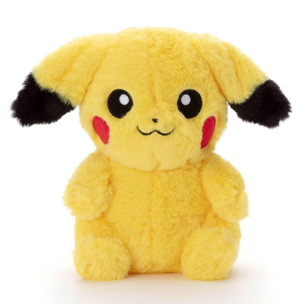 Takara Tomy Arts Pyokorin Pikachu Plush 25cm Wide (TAKARATOMY A.R.T.S) Pokémon Toy, Approx.