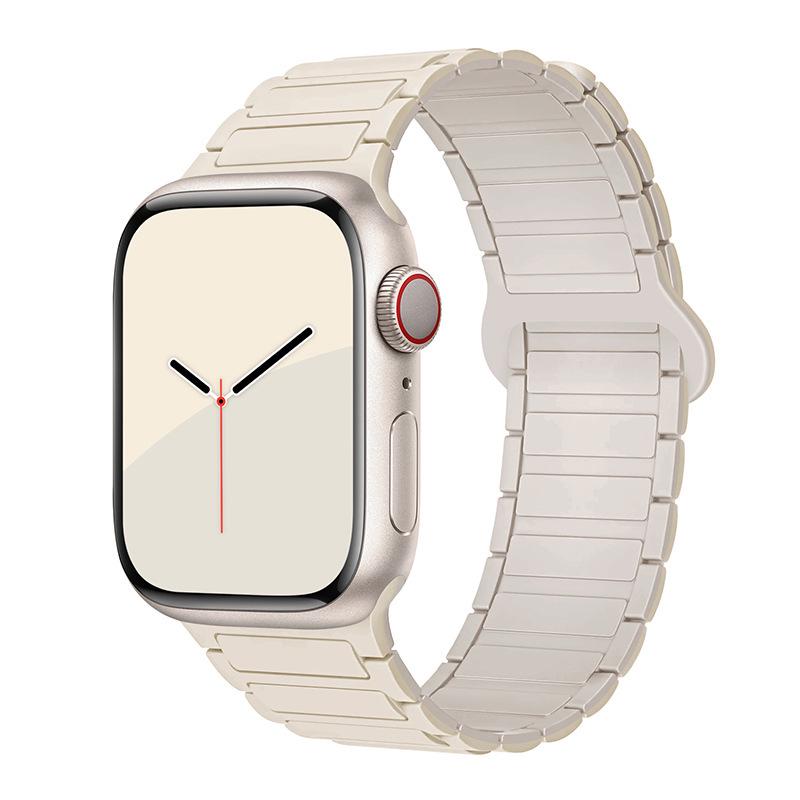 Современный силиконовый ремешок для Apple Watch Series 8/9 & S10 с магнитной застежкой