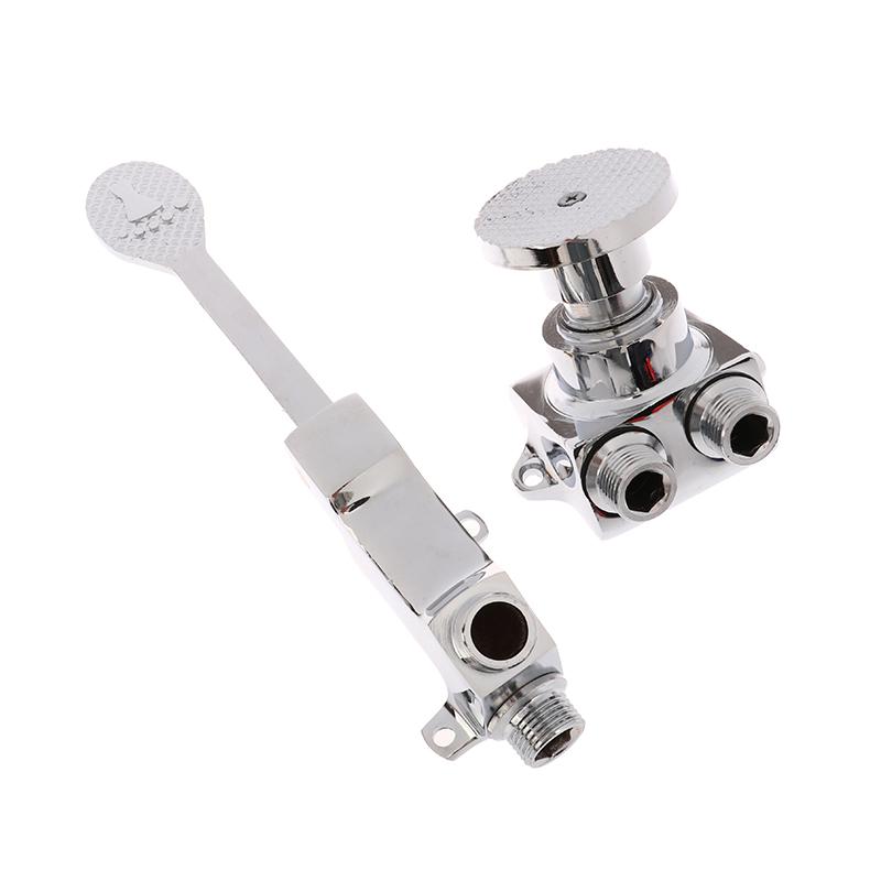 1 шт. медный кран для раковины, напольное крепление, одна педаль для ножного переключателя, больница, медицинская лаборатория, кухонная раковина для ванной комнаты