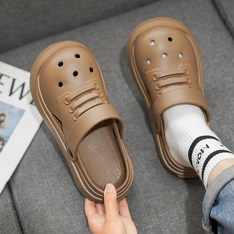 Fashion 2024 New Baotou Men's and Women's Sandals Fashion Leisure Outdoor Beach Shoes Thick Soles Comfortable Slippers Flip Flops Women