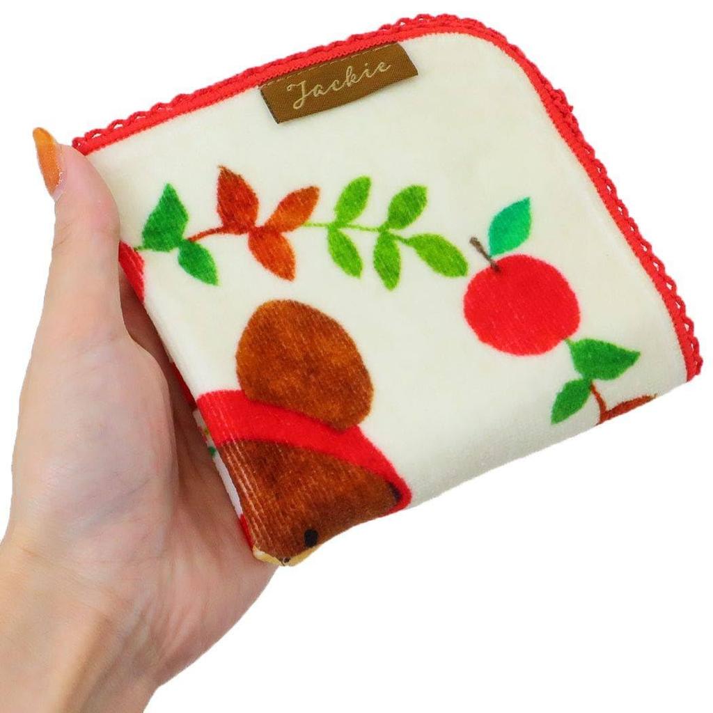 Marushin School Petit Towel Носовой платок Набор из 6 полотенец для девочек Жаккардовый яблочный антибактериальный и дезодорирующий Bear's & (Ретро 5, Полотенце, Девушка,