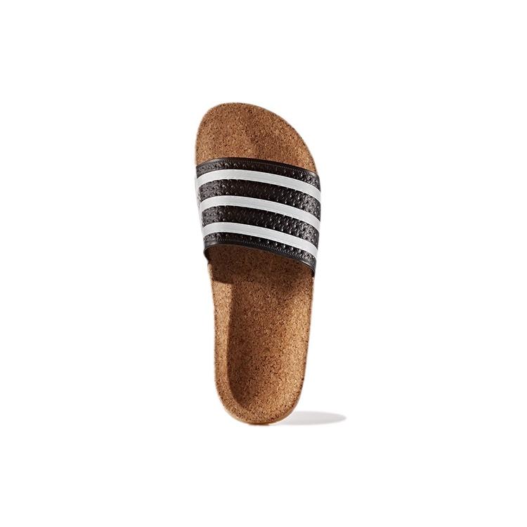 (WMNS) adidas originals Adilette 'Черный Белый' Женские BA7211
