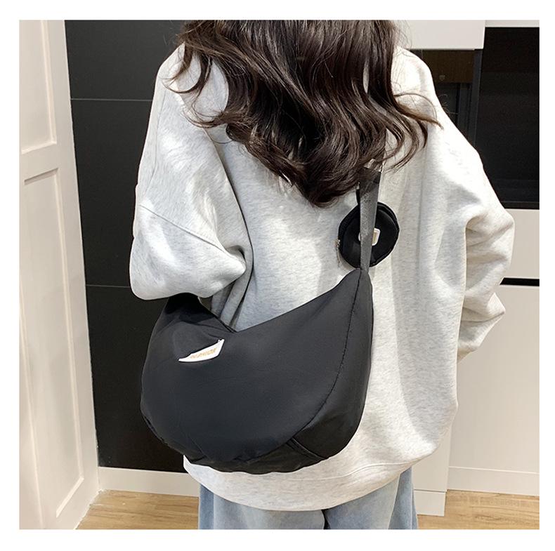 Женская сумка-пельмень из ткани Оксфорд 2025 - Повседневная, Вместительная, Универсальная поясная, наплечная и кроссбоди сумка