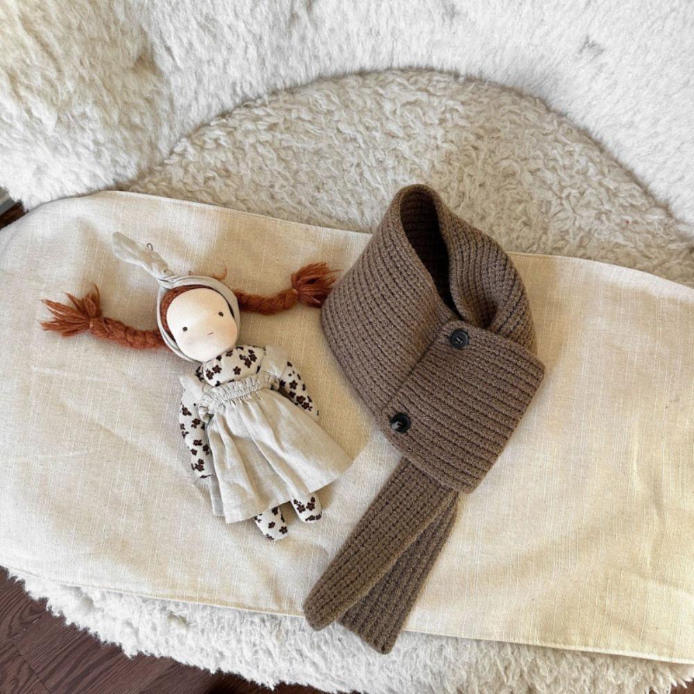 Однотонный шарф для мальчиков и девочек, зимний детский шарф-крест, модный детский вязаный шарф, подарки