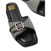 Where's That From Womens/Ladies Vermont Raffia Buckle Sliders