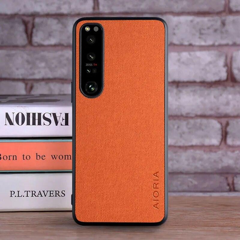 Чехол для Sony Xperia 10 5 1 Ace 2 II III IV, роскошный текстильный кожаный чехол для телефона sony xperia ace iii, чехол Funda Capa