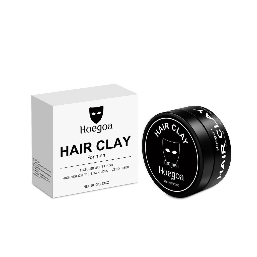 Hoegoa Men's Styling Hair Clay - Naturally Voluminous, Smooth, Shiny Hair With Long-Lasting Matte Texture