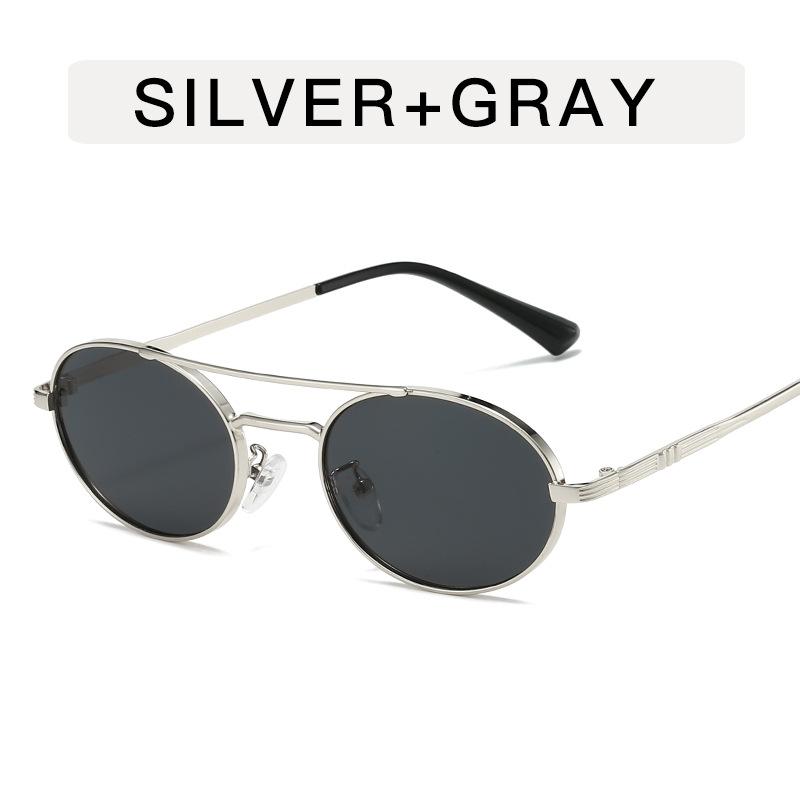 Женские солнцезащитные очки в винтажном стиле, овальной формы, с двойной переносицей, для мужчин, для вождения, для пеших прогулок, женские солнцезащитные очки