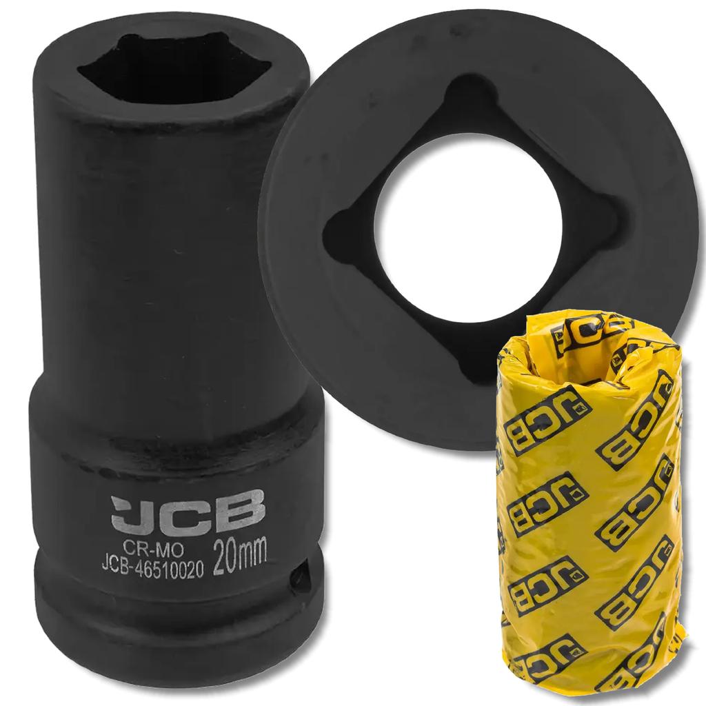 JCB 3/4" Cr-Mo Deep Impact Socket 6-Point 20mm Socket Wrench