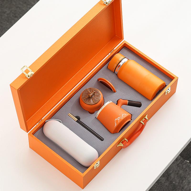 Business gift sets can be printed to send customers practical corporate anniversary activities souvenir employee benefits