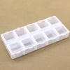 1PC Removable Divider Clear Plastic Storage Box Portable Transparent Compartment Organizer Case For Jewelry Beads Hardware Parts
