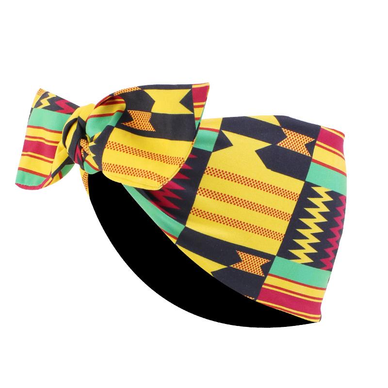 Новая женская повязка на голову с африканским принтом, эластичная спортивная повязка для йоги, повязка для волос для косичек, для кудрявых девушек, салонная, для макияжа, головной убор-тюрбан