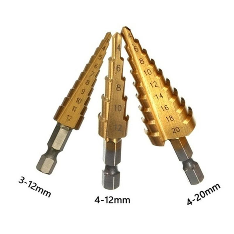 Набор ступенчатых сверл, 3/5 шт., кобальт HSS с несколькими отверстиями, 50 размеров, инструменты