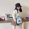Autumn and Winter New Children's Bags Cute Dinosaur Printed Baby Shoulder Boys Canvas Satchel Children's Breast Bag