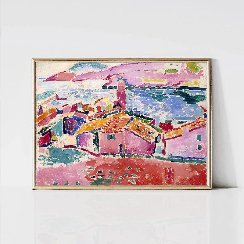 Анри Матисс Классические Работы Цветной Пейзаж Постер Портрет Женщины Кошка Цветок Печать на Холсте Настенное Искусство для Комнаты Домашний Декор