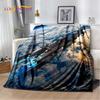 Spaceship  Spacecraft Universe UFO Blanket,Flannel Soft Throw Blanket for Home Bedroom Bed Sofa Picnic Office Hiking Kids Cover