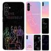 Люби Себя Цветочное Сердце Линия Kpop Чехол для Телефона для Samsung Galaxy A17 A16 A37 A26 A36 A57 A56 A15 A25 A35 A55 A14 A24 A34 A54 A